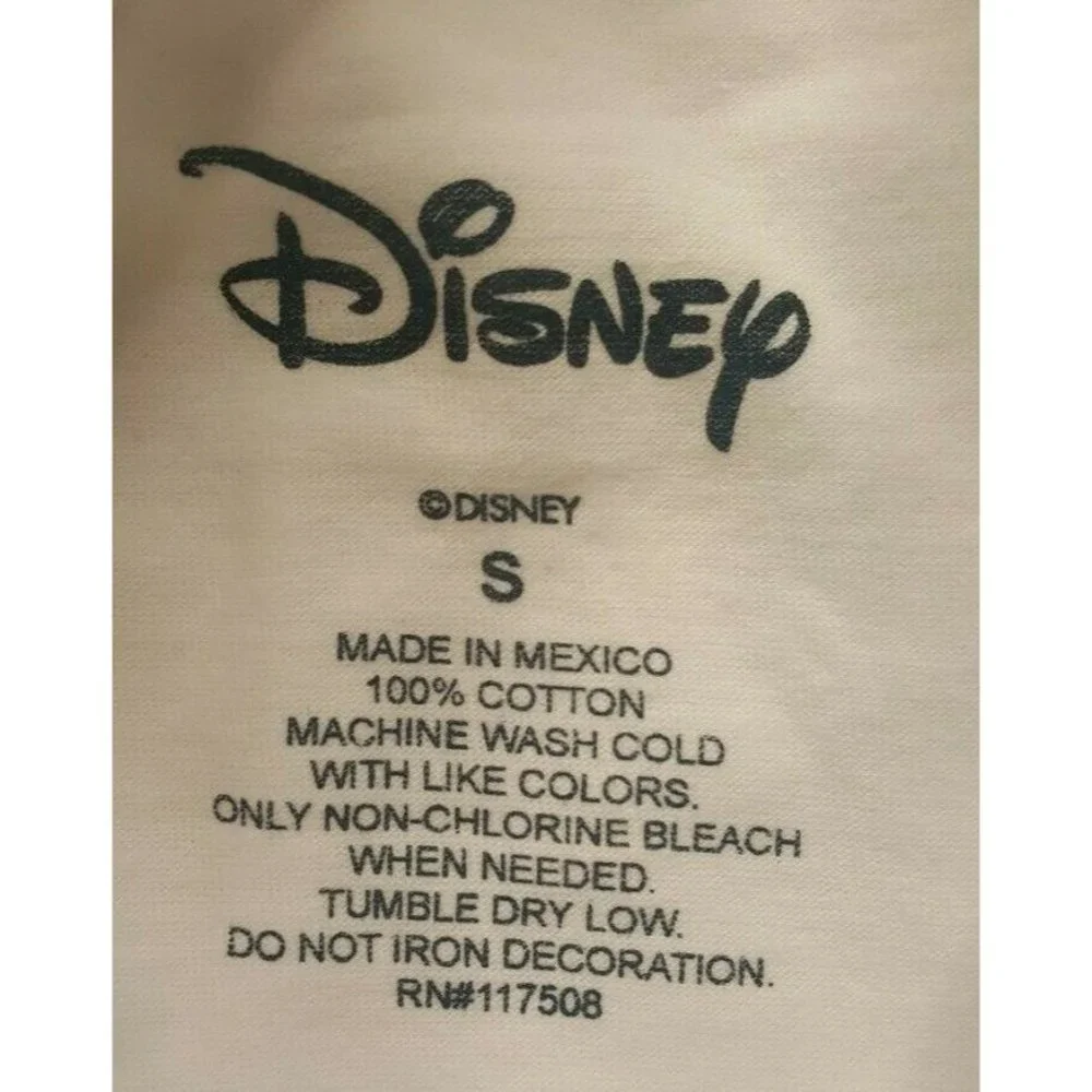 Disney Mickey Mouse Graphic Authentic T Shirt Red White Blue Female Small Cotton - Picture 4 of 4